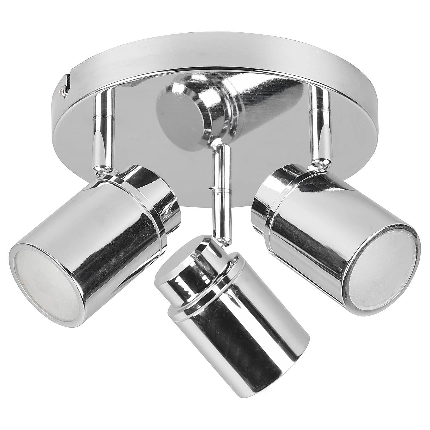 Angelo Ceiling Light 3-bulb Iron Silver 1