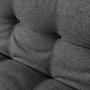 Misa Small Sofa Bed 3-seater Dark Grey 2