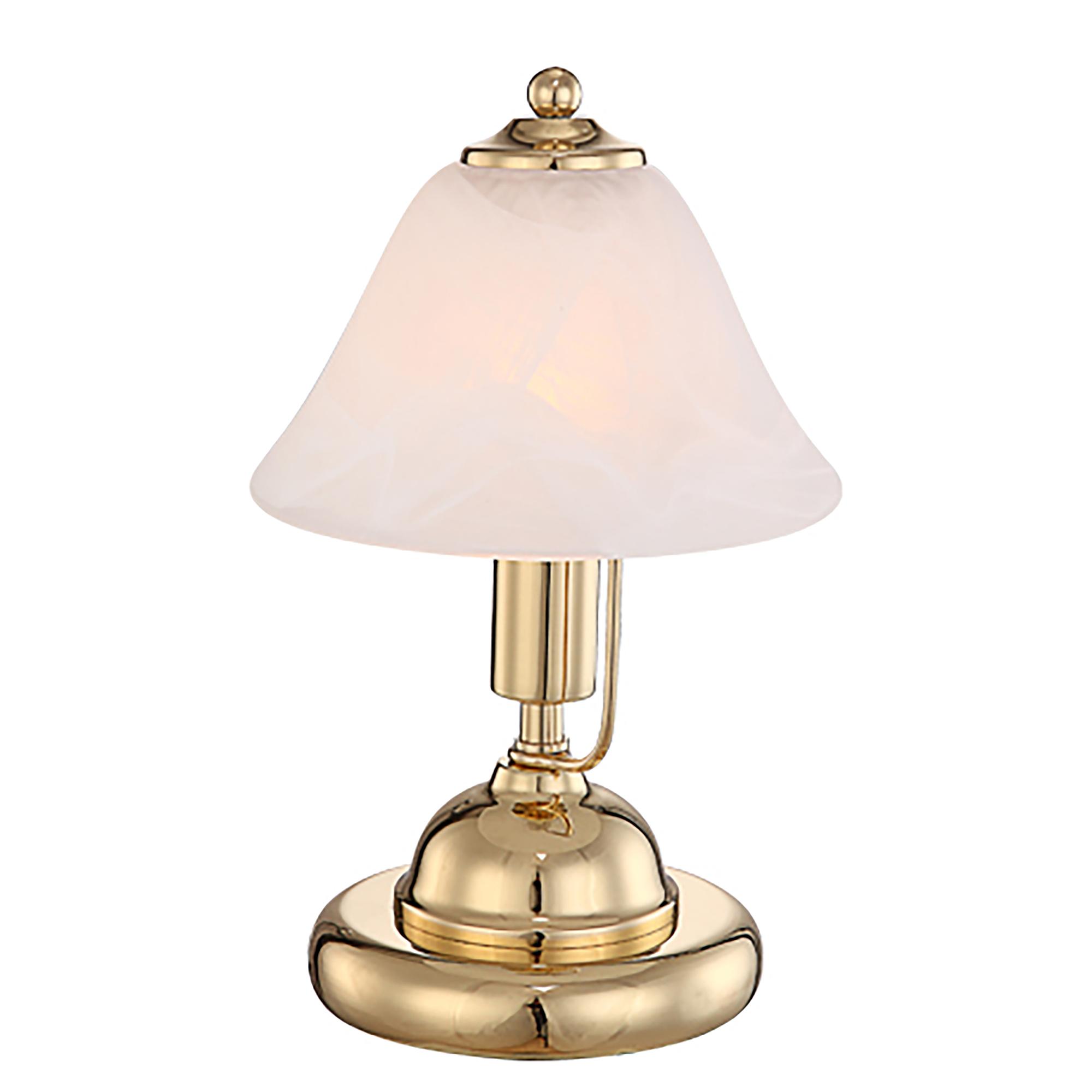 Table lamp Antique 1-light opal glass iron brass 3