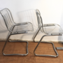 2x Freischwinger Chrom Silber 8