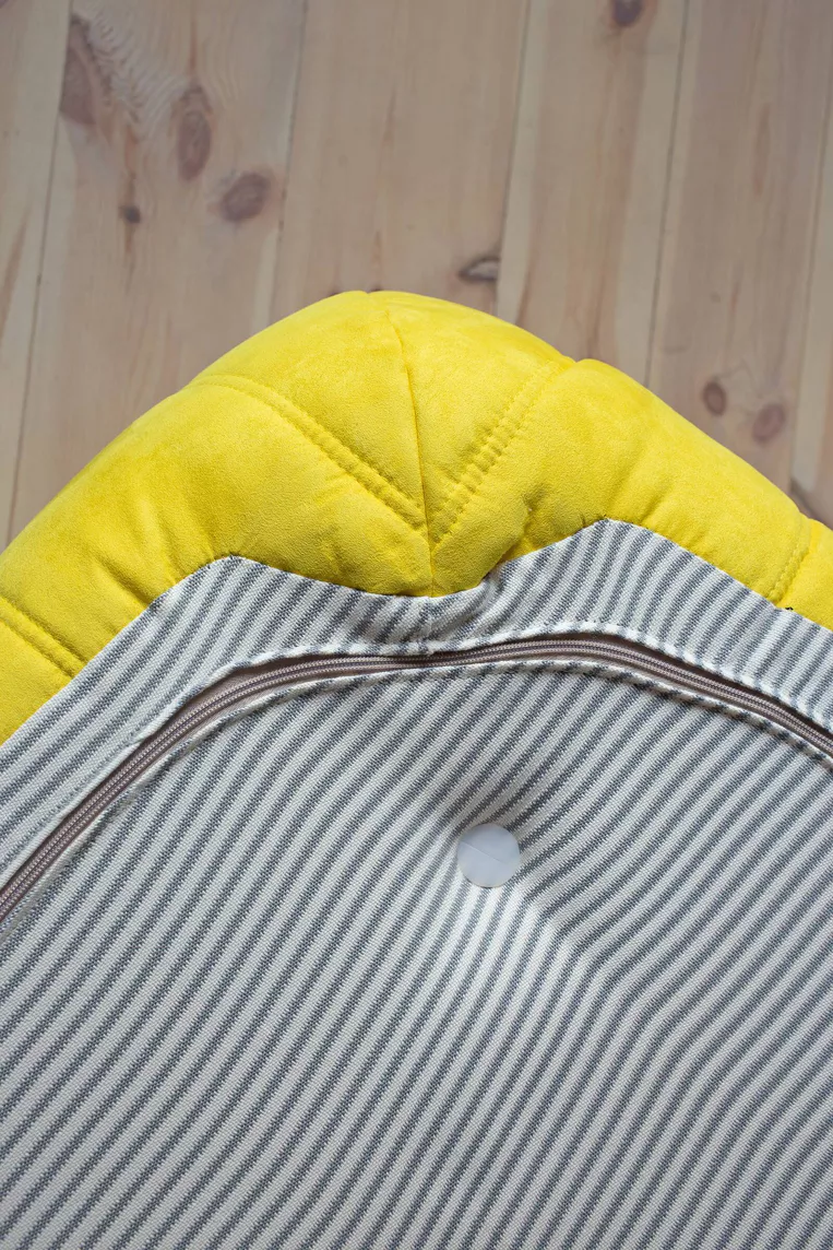 Togo Corner Sofa Textile Lemon Yellow 9