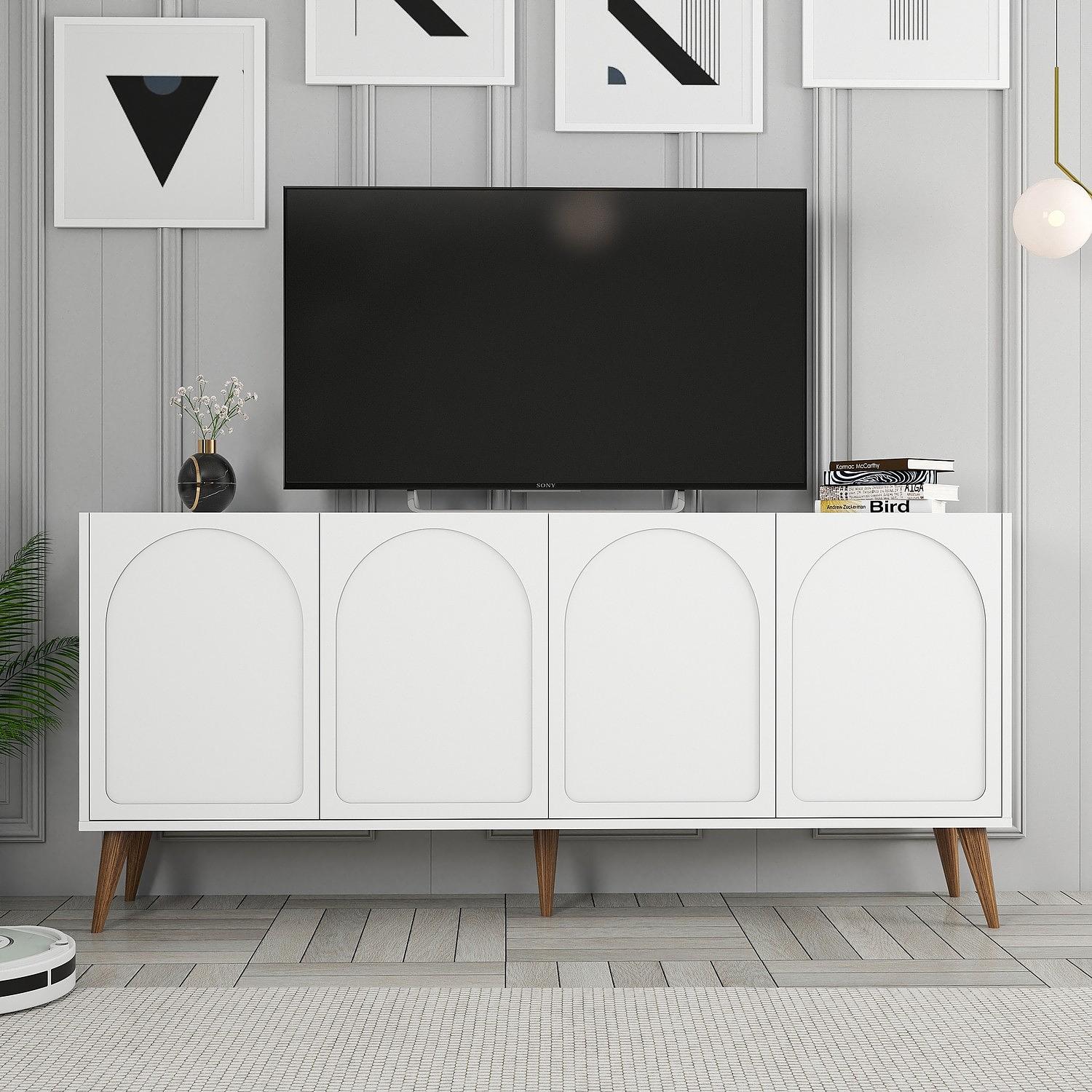 Lyon 81 Console White wood veneer 5