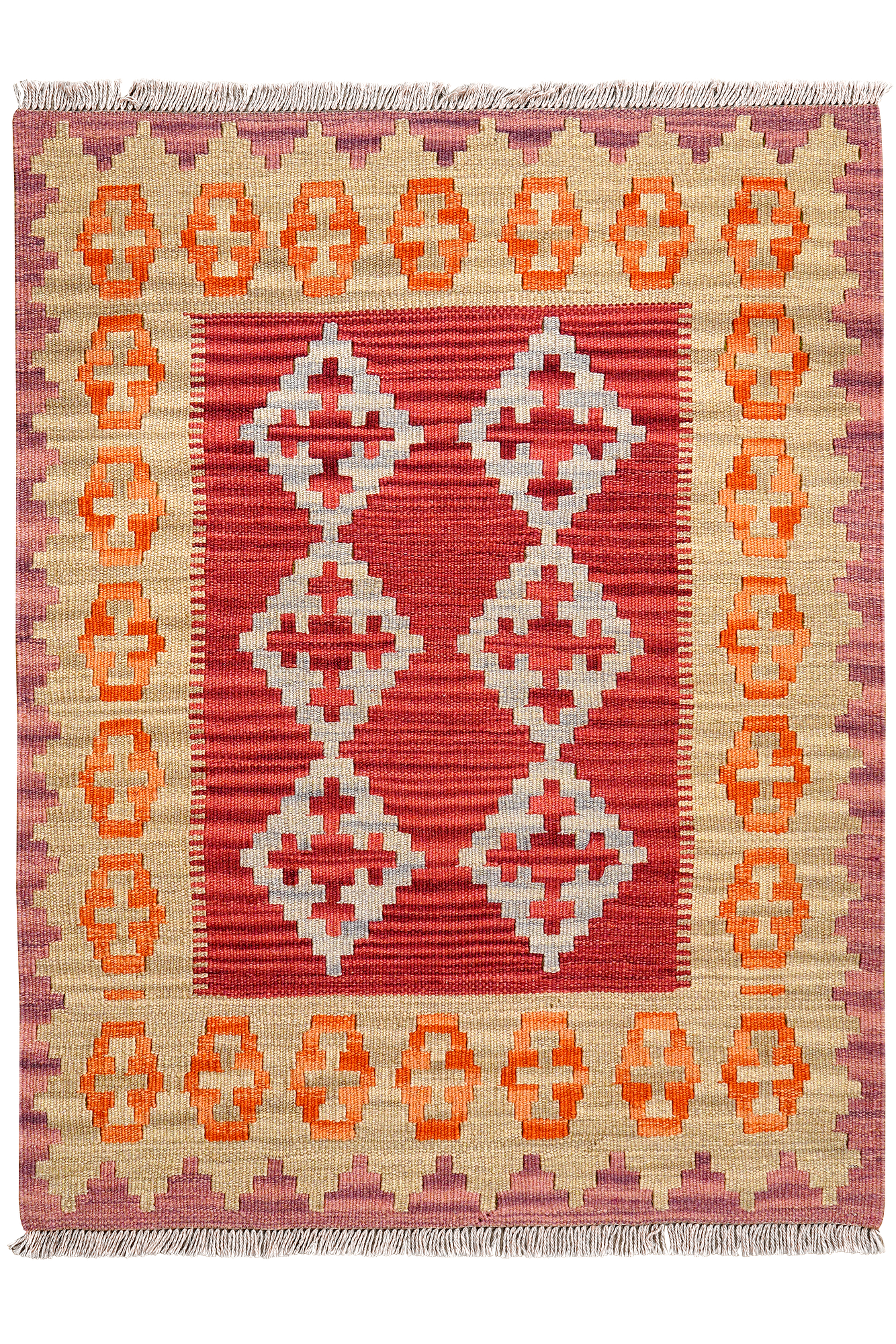 Kilim Gashgai Teppich Mehrfarbig 0