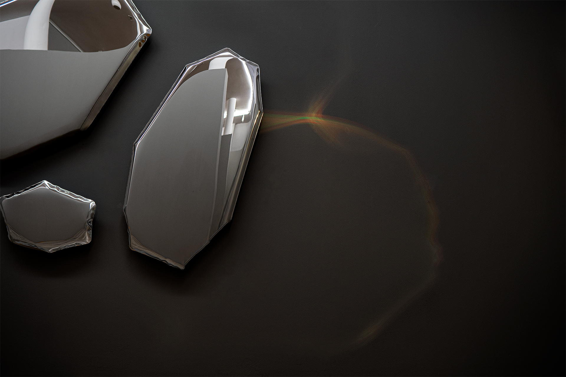 Table mirror C3 Stainless steel Inox Polished Silver 2