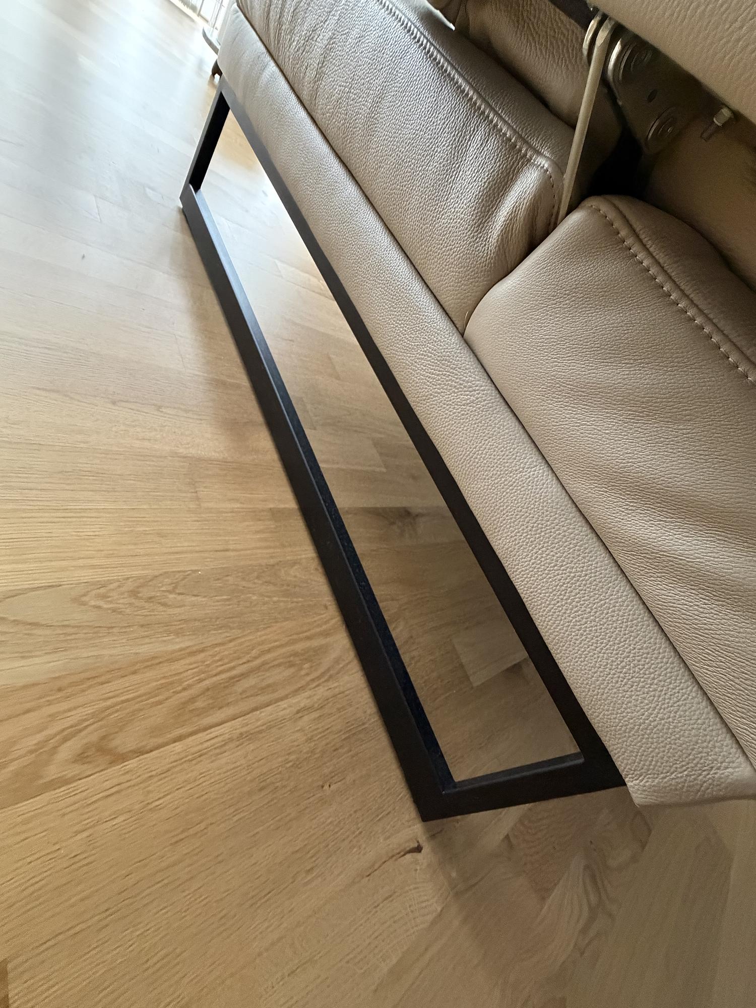 Récamiere und Sessel Leder Beige  2