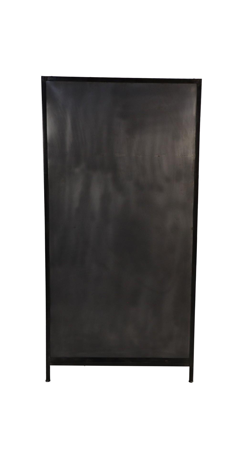 Brooklyn Schrank mit 2 Türen Metall Glas 3