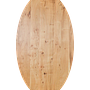 Ovale Zurich Tischplatte Akazienholz 2