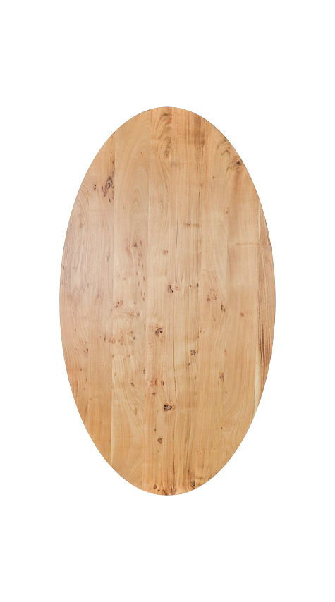Ovale Zurich Tischplatte Akazienholz 2