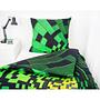 Bettwäsche 3D-Effekt Renforcé Schwarz / Grün 3