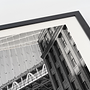 Manhattan Bridge Kunstdruck mit Rahmen Schwarz Weiß 2