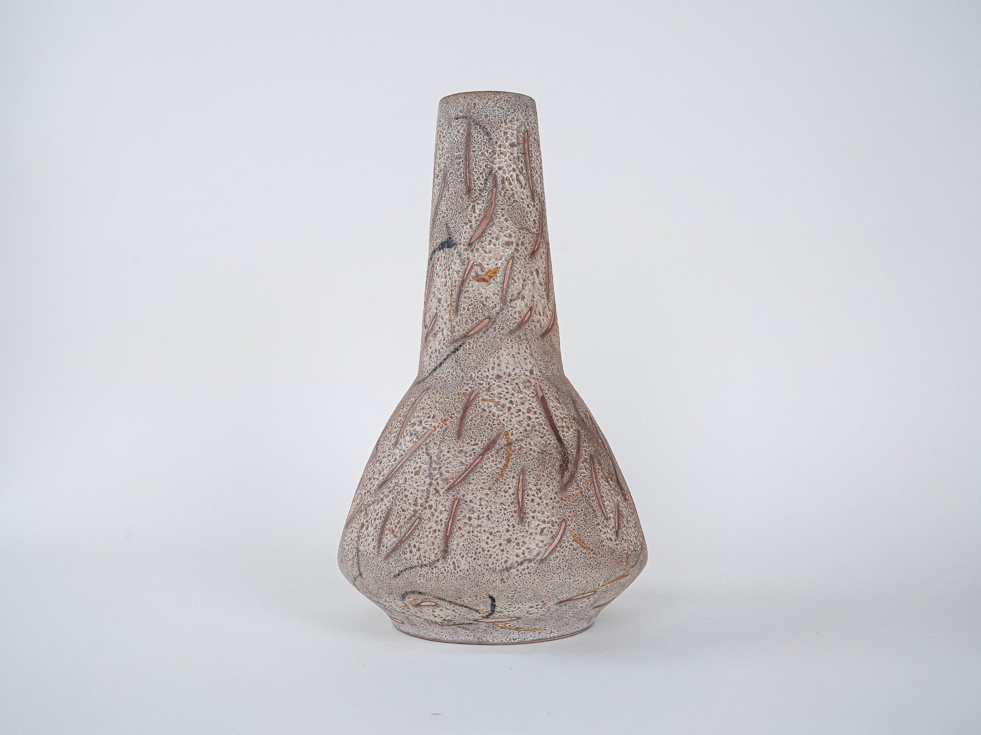 Keramik-Boho-Vase 1960er Jahre 1