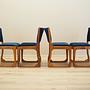 4x Dining chair Beech wood 1950s 14