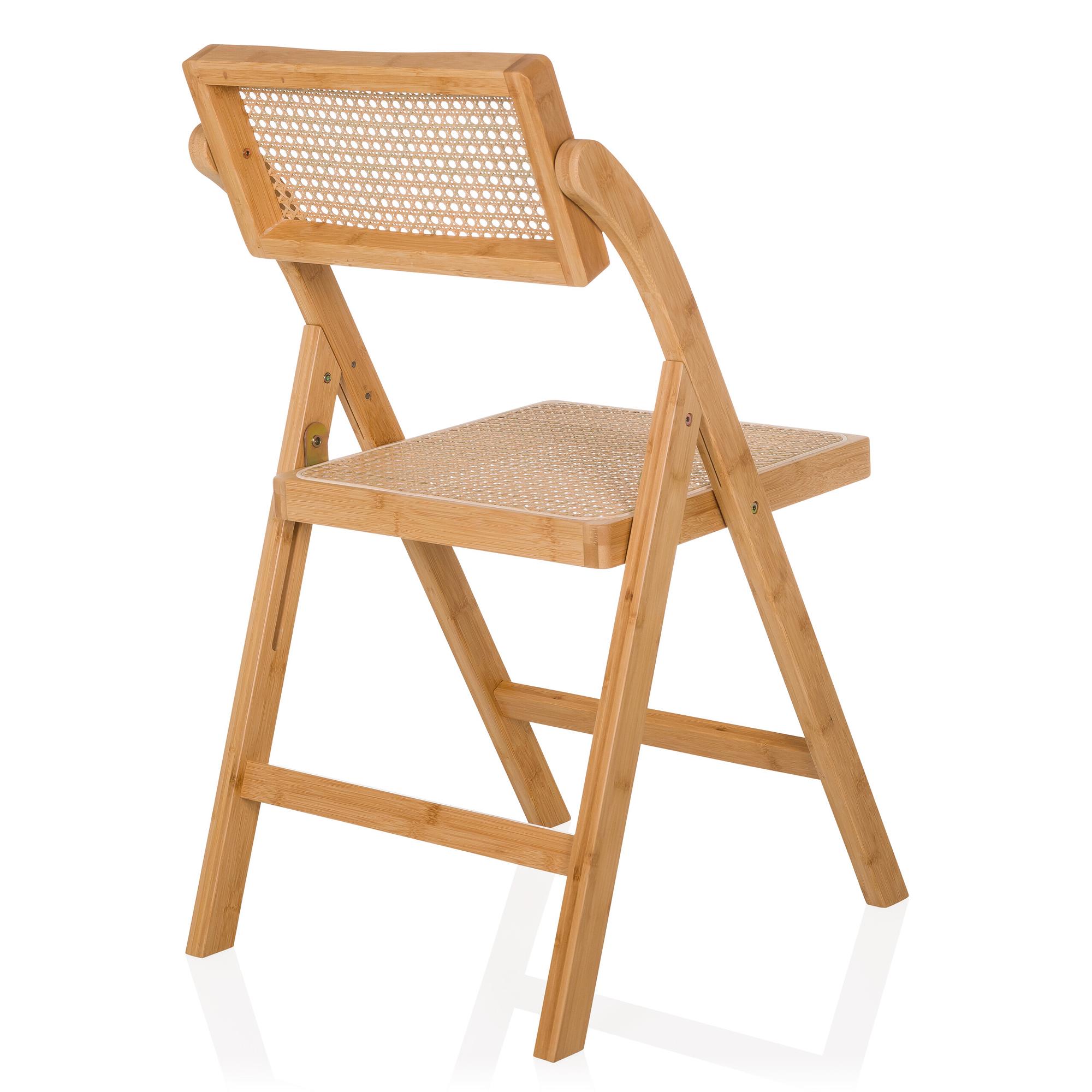 TUDELA BAMBOO Klappstuhl Rattan 8