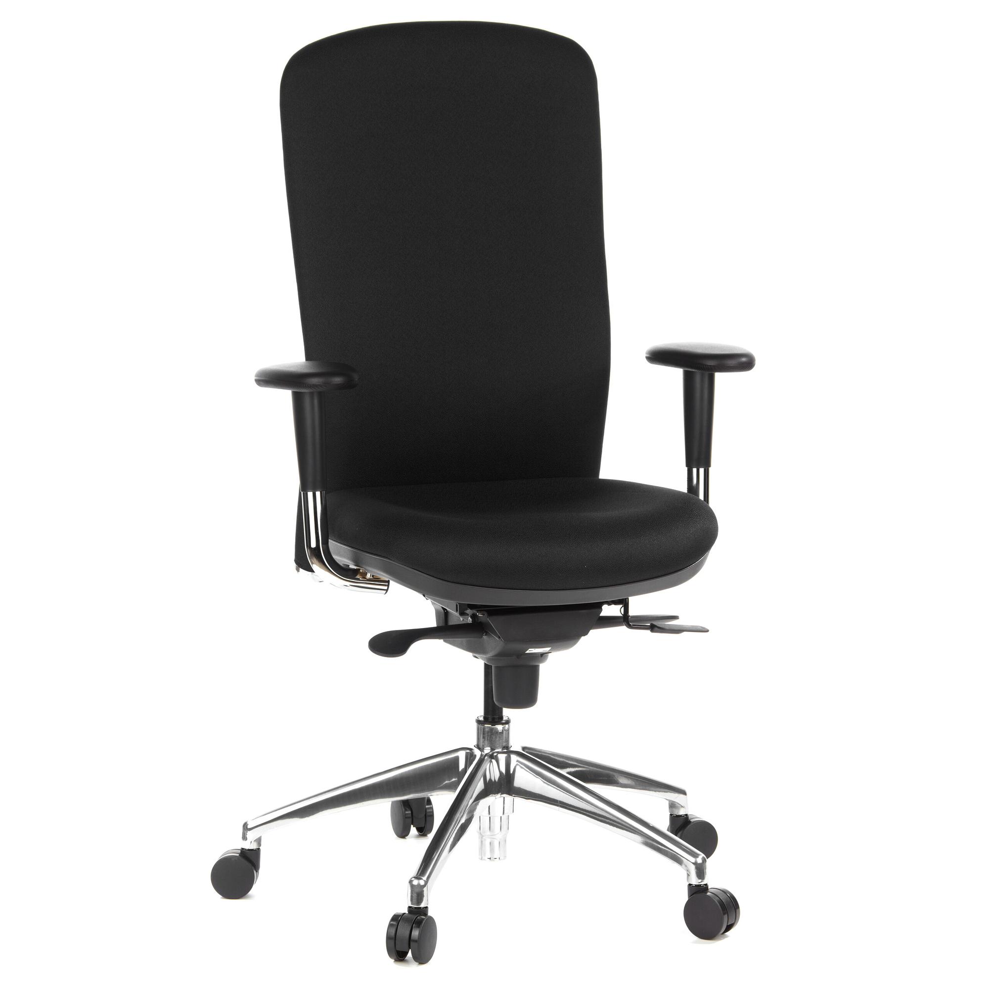 HIGH-TEC Bürostuhl Stoff Schwarz 0