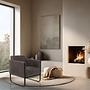 Aruba Retro Lounge Chair Faux Leather Gray 2