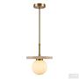 Pendant light Aluxe 1-light opal glass iron 3