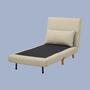 Schlafsessel Webstoff Beige 7