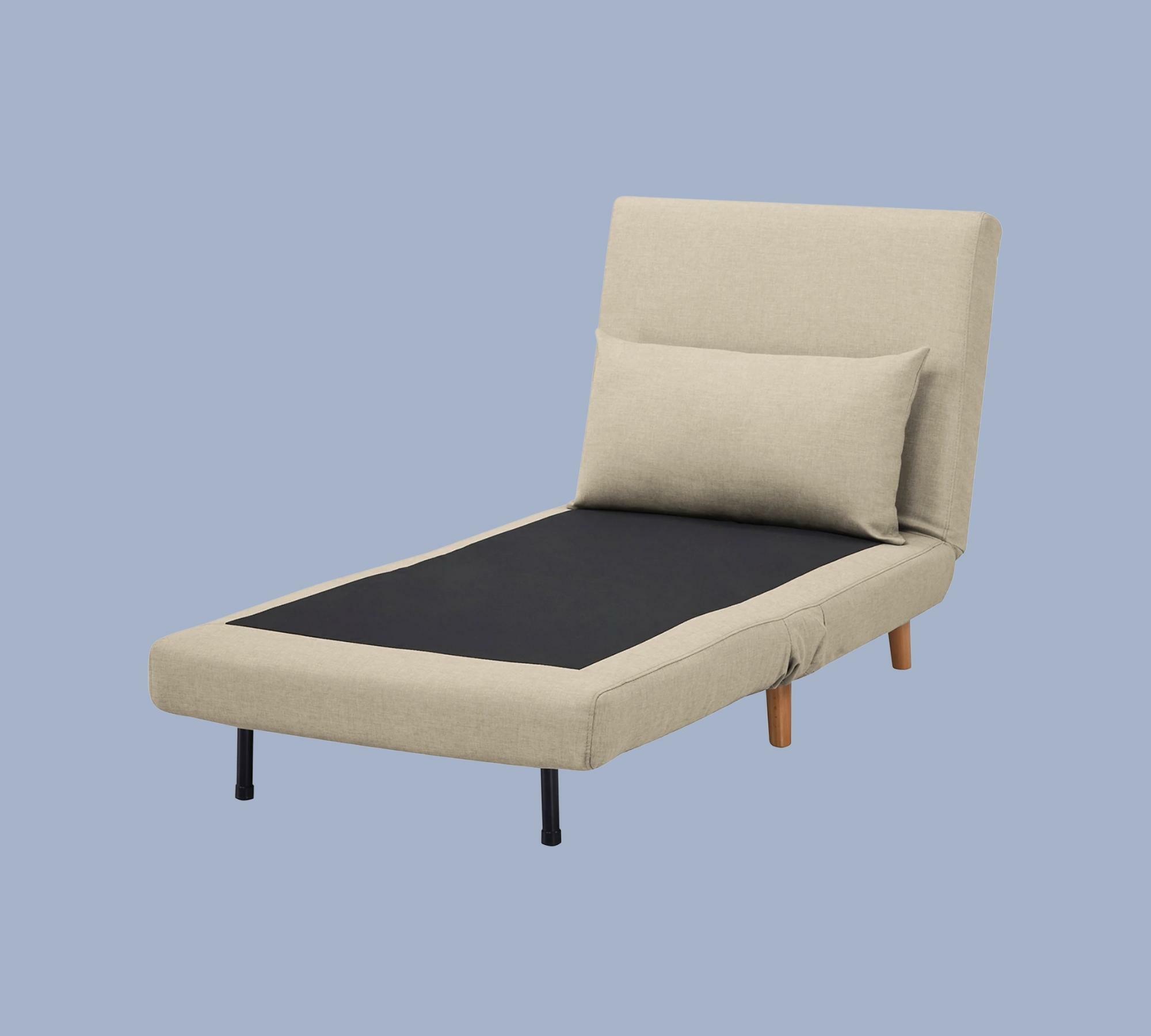Schlafsessel Webstoff Beige 7