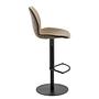 Bar stool myMARCO Flat weave Faux leather Steel Beige 2