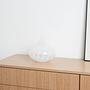 Glass vase White 1960s 1