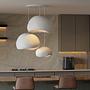 3-Flammig Wabi Sabi Ashveils Pendelleuchte Weiß 4
