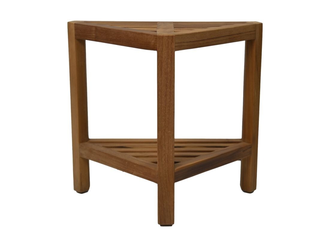 Hocker Beistelltisch Teakholz Natur 0