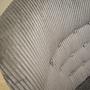 Sessel Samt Holz Grau 10