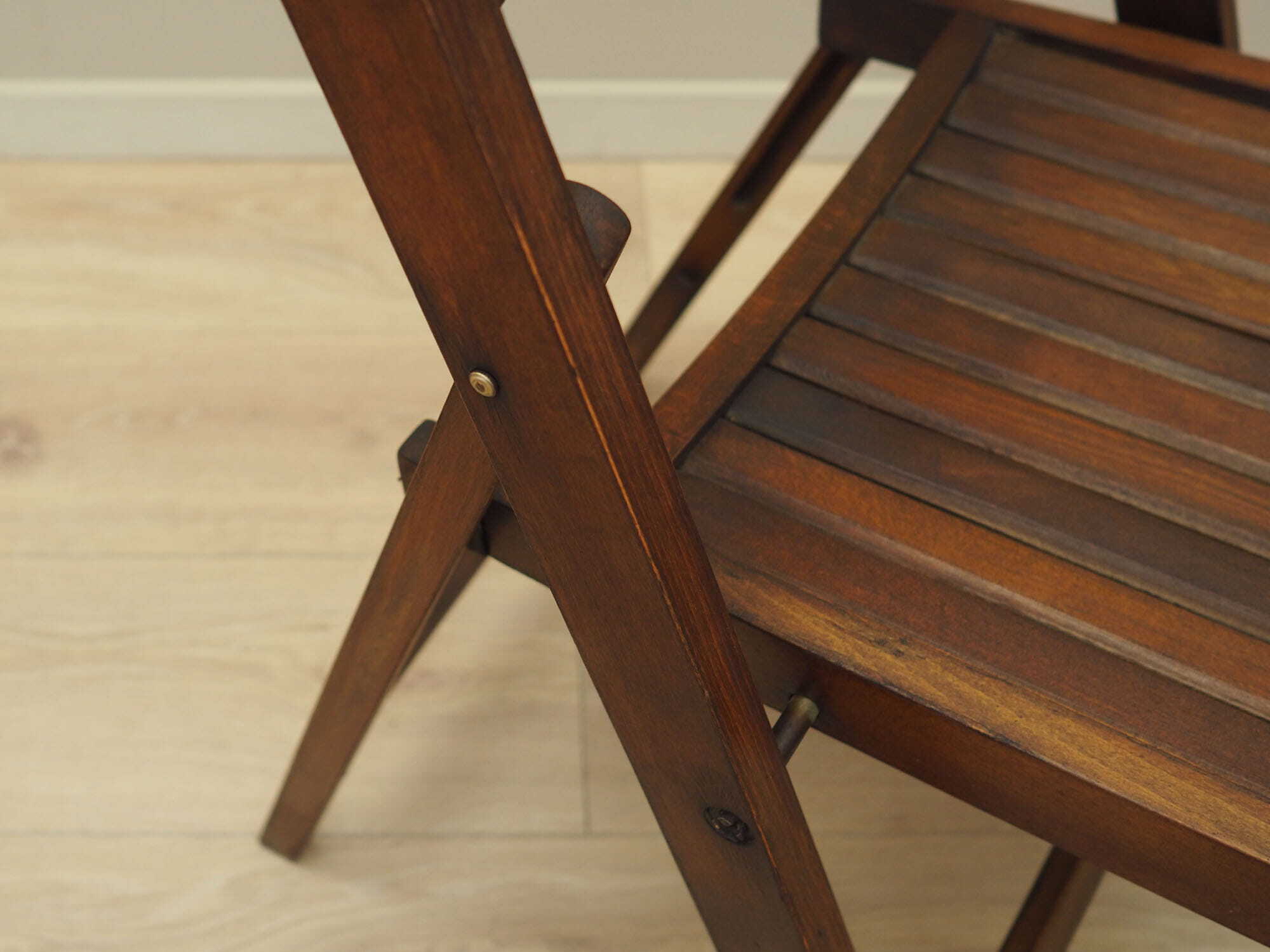 3x Chair Wood Brown 1990s 8