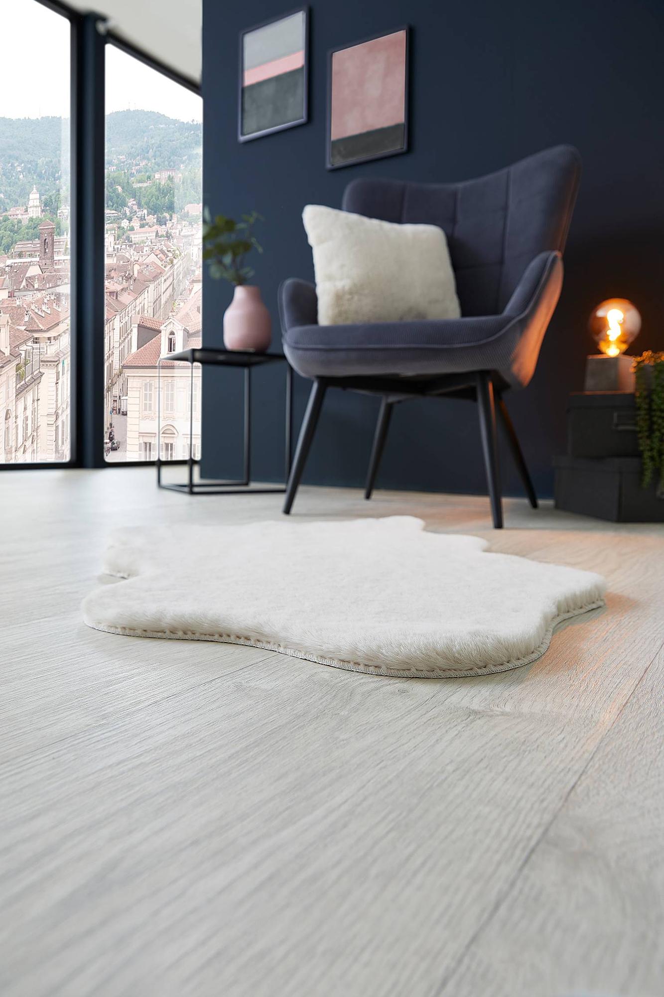 2x Decorative rug "Coste" White 2