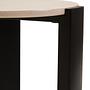 Palermo Runder Beistelltisch Marmorplatte Creme Schwarz 8