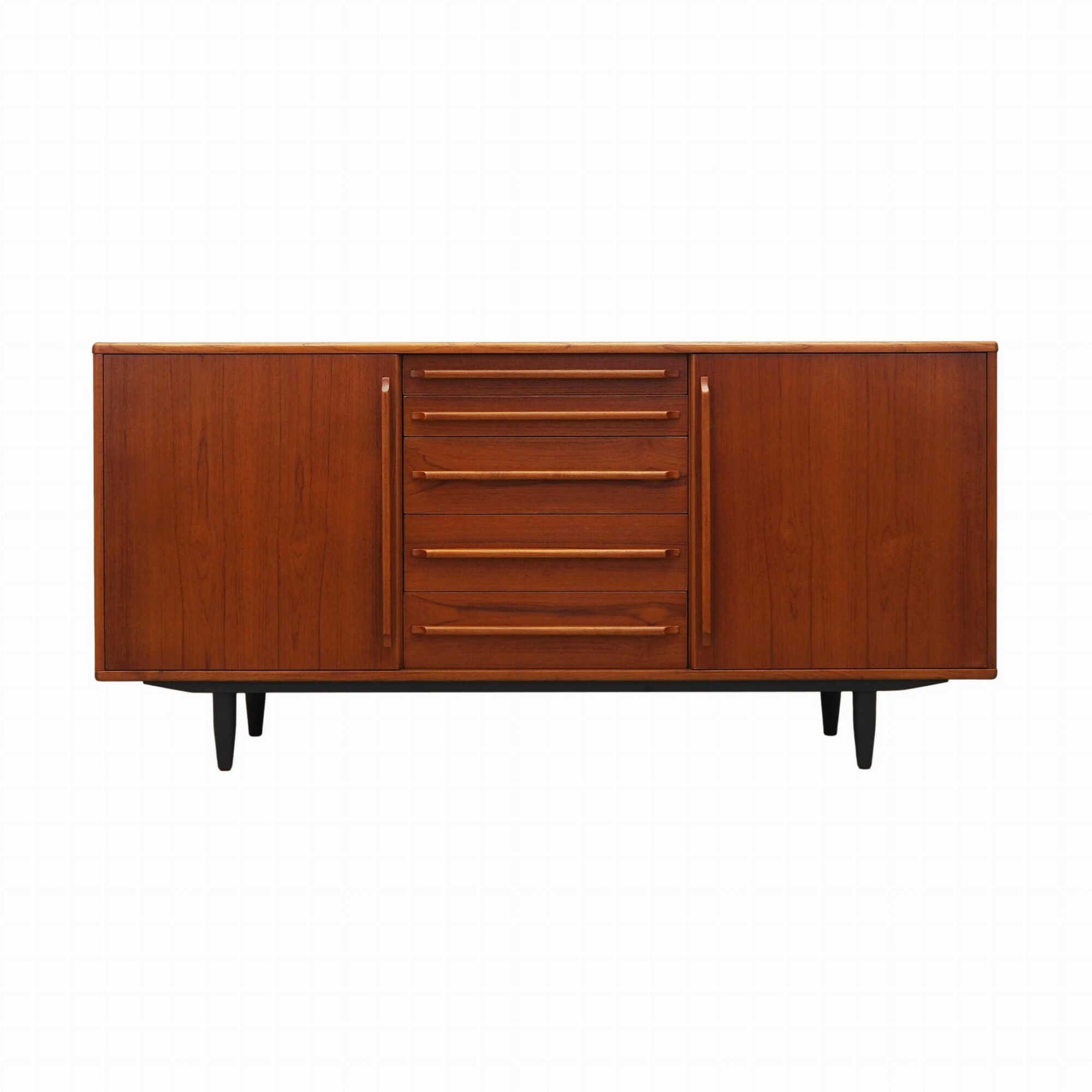 Vintage Sideboard Teakholz Braun 1970er Jahre 0