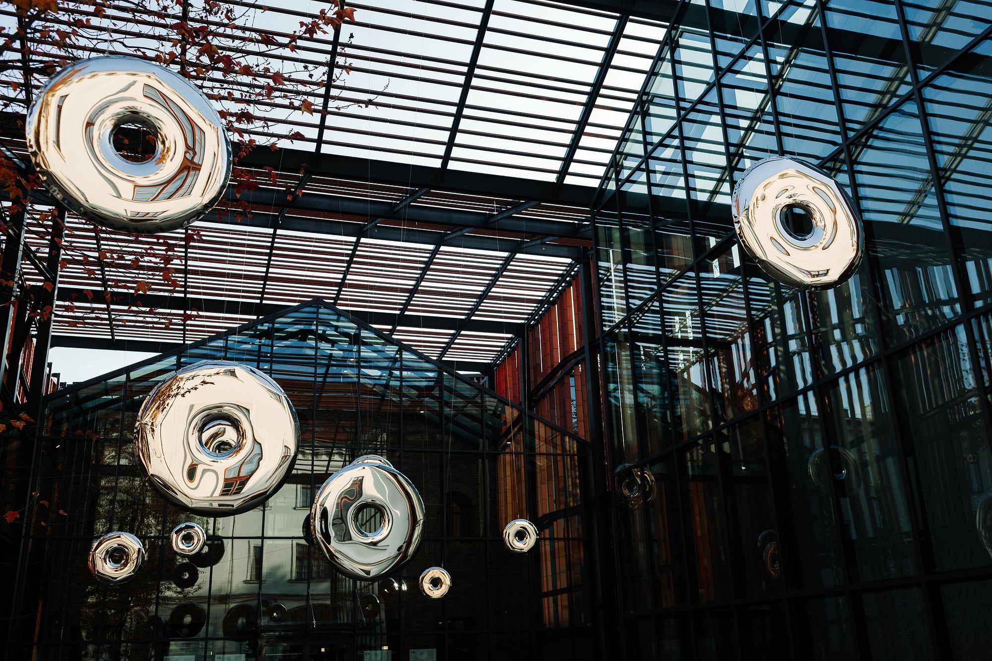 Rondo Spiegel 1200 Edelstahl Inox Poliert Silber 2