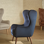 Paul Armchair Velour Lux Navy 2