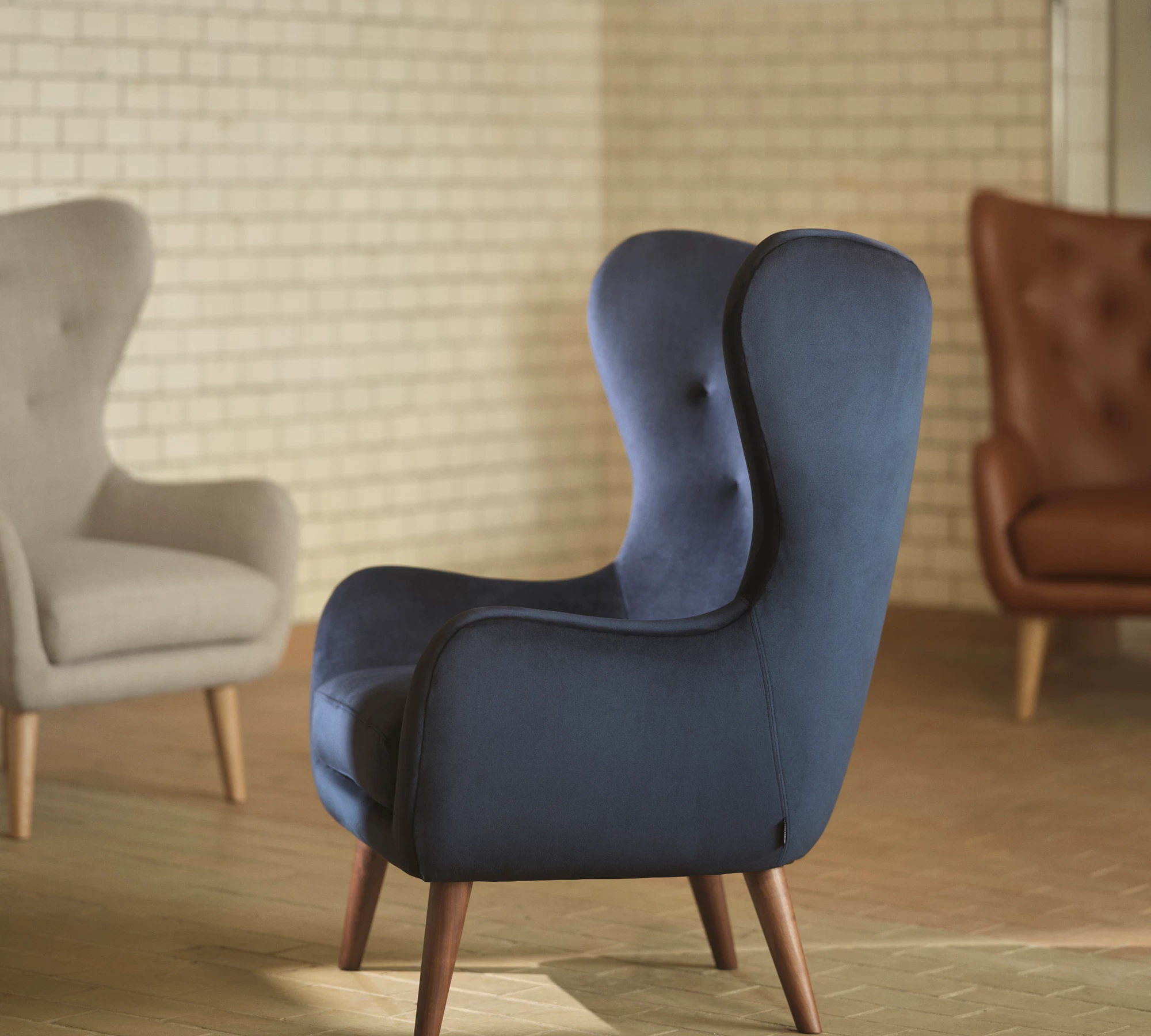 Paul Sessel Velour Lux Navy 2