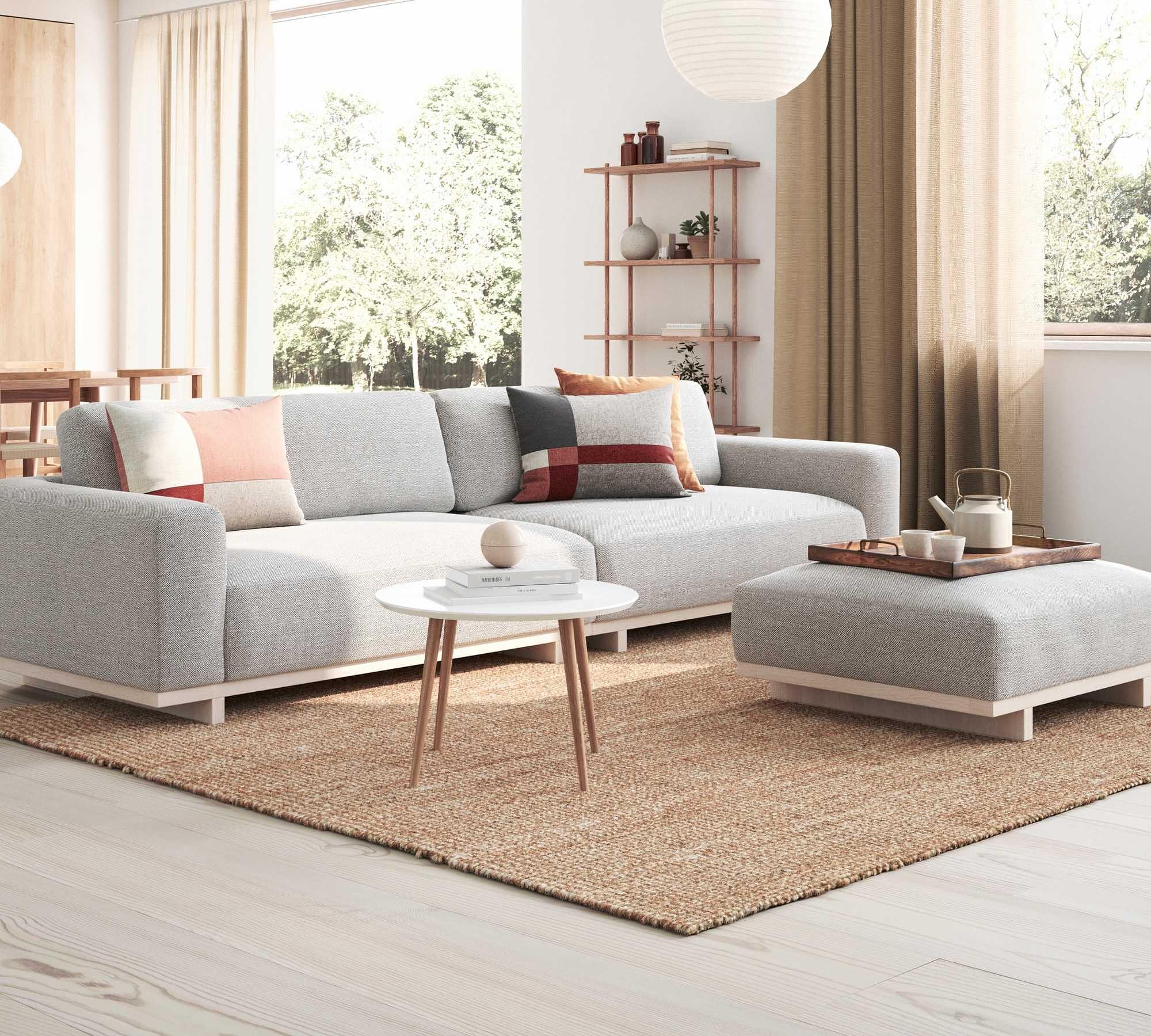 Hubert Couchtisch Weiß Oak Ø 90cm 2