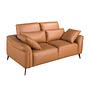 2-Sitzer Sofa braunes Leder 6207 0