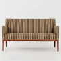 Vintage Sofa Teakholz Textil Grün 1960er Jahre  1