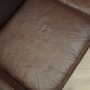 Sofa Leder Braun 1960er Jahre 9