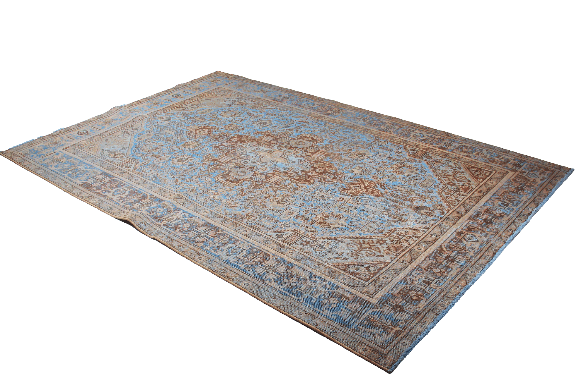 Vintage Teppich Blau 2