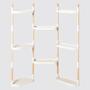 Modulares Blumengestell mit 8 Regalböden Weiß 1