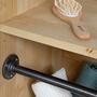 Kinderwaschbecken aus Holz und Metall sand 3