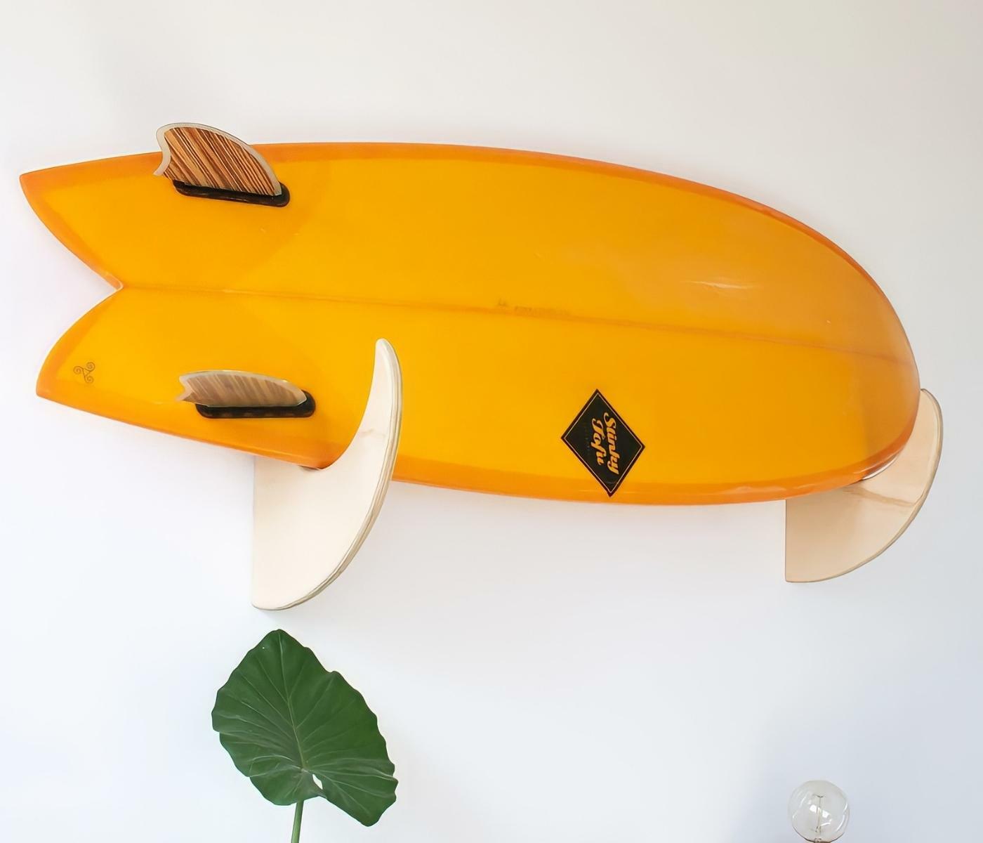 Deko-Surfbrett aus 100% recyceltem Holz 0
