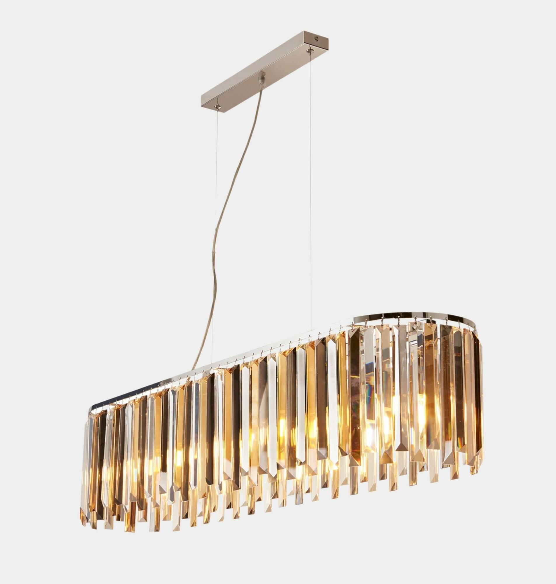 Glamouröse 8-flammige Pendelleuchte Gold 1
