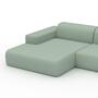 Minimalistisches Designer 3er Ecksofa Mintgrün 2