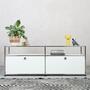 USM Haller Sideboard 2x1 Fächer Aufbau Reinweiß 4