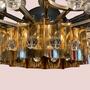 Messing-Kronleuchter im Hollywood Regency Stil 3