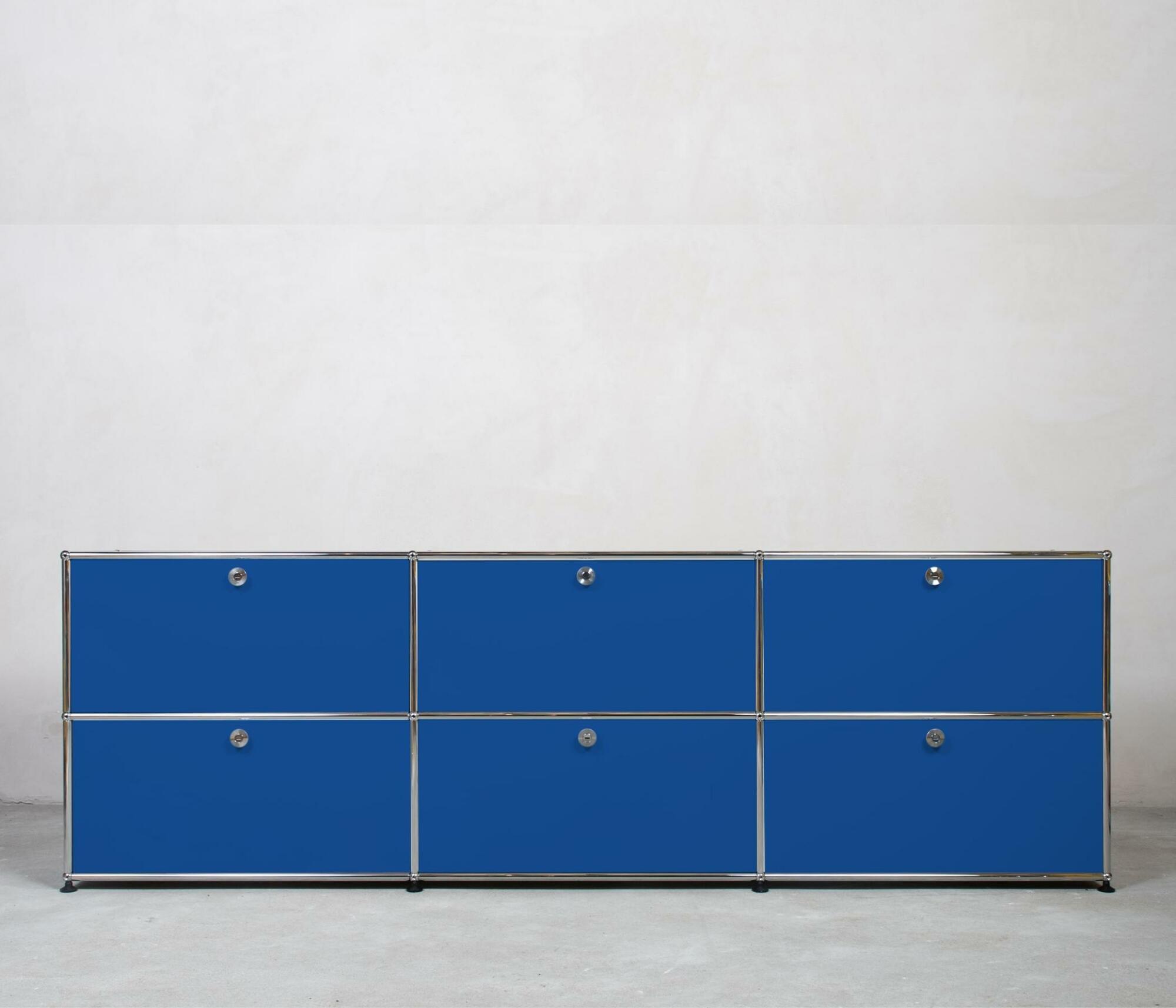 USM Haller Sideboard 3x2 Fächer Enzianblau 0