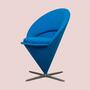 Cone Stuhl von Verner Panton Blau 0