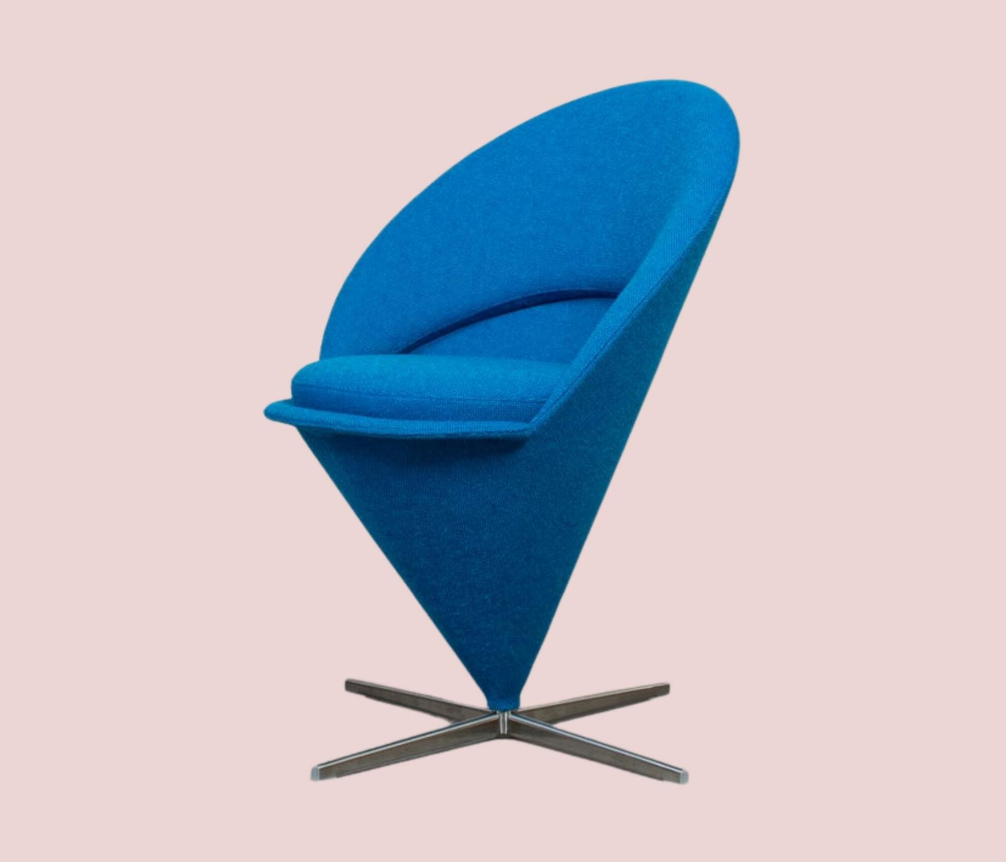 Cone Stuhl von Verner Panton Blau 0