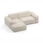 2-Sitzer Sofa Karen Récamiere Links Beige 4